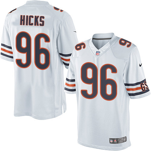 Youth Elite Akiem Hicks Nike Jersey White Road - #96 NFL Chicago Bears